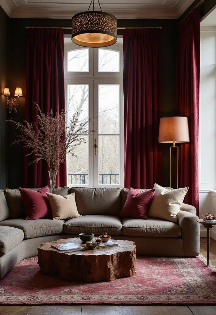 25 Living Room Curtain Ideas That Instantly Elevate Your Space - 11. Sustainable Velvet Curtains