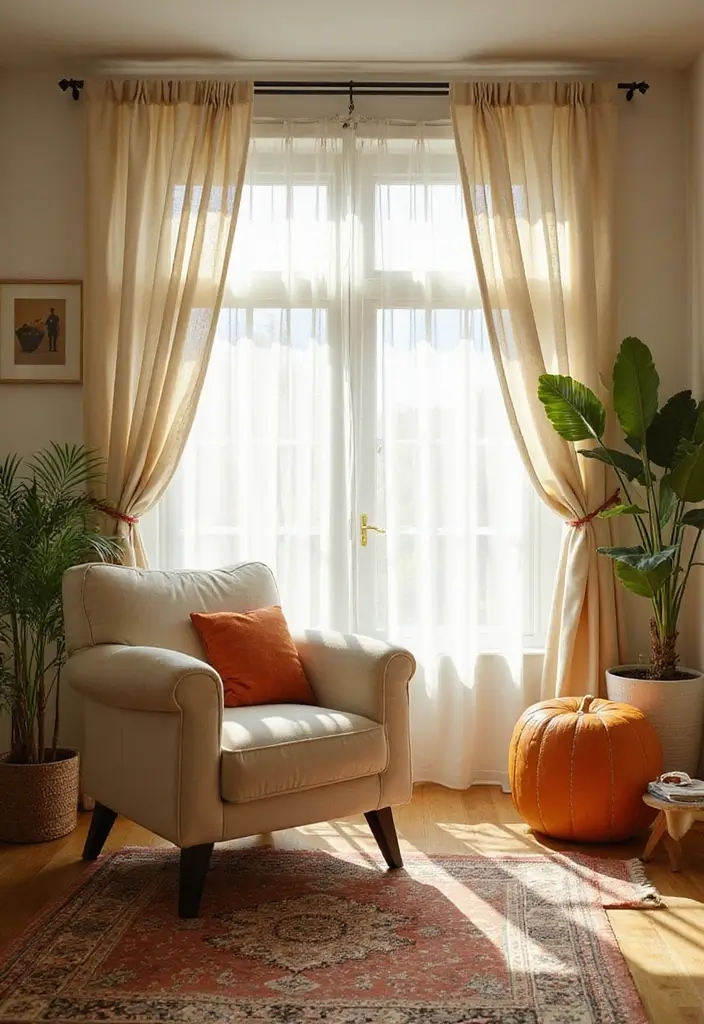 25 Living Room Curtain Ideas That Instantly Elevate Your Space - 9. Sheer Organic Curtains