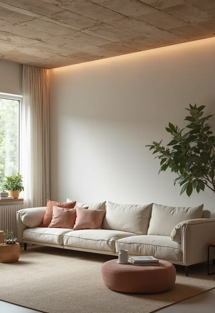 27 Ceiling Ideas Living Room That Feel Bright and Stylish - 11. Soundproofing Tiles