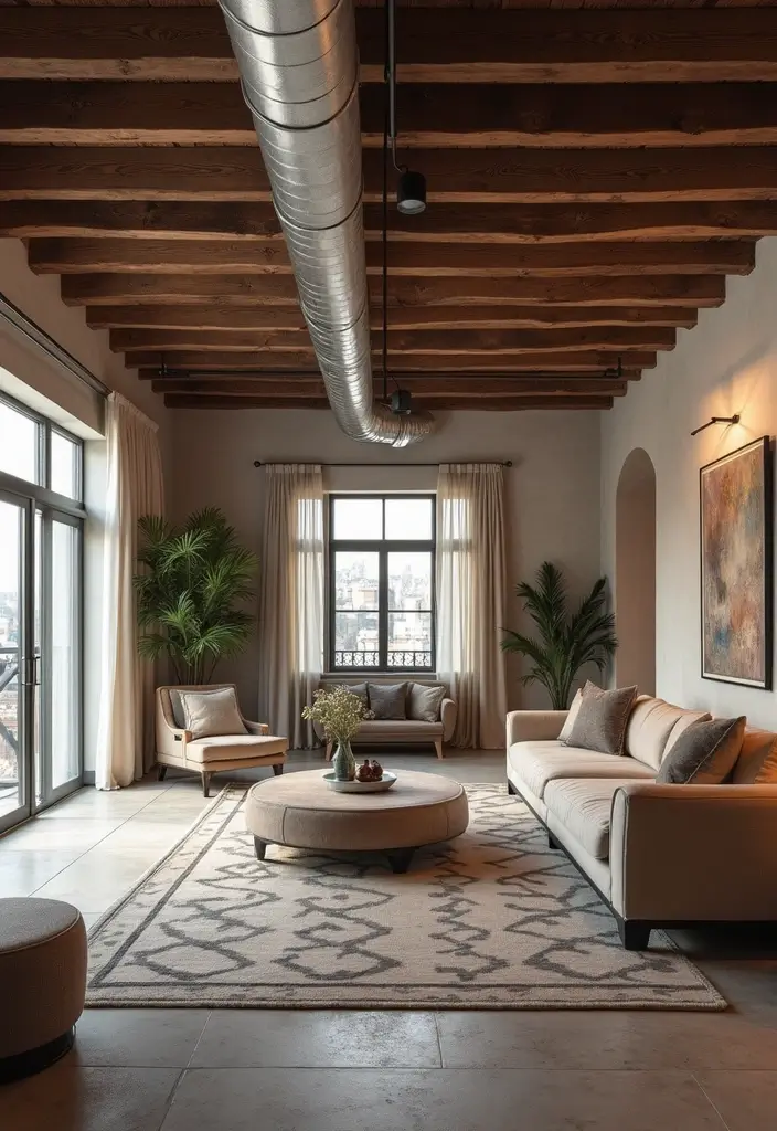 27 Ceiling Ideas Living Room That Feel Bright and Stylish - 20. Open Ceiling Concepts