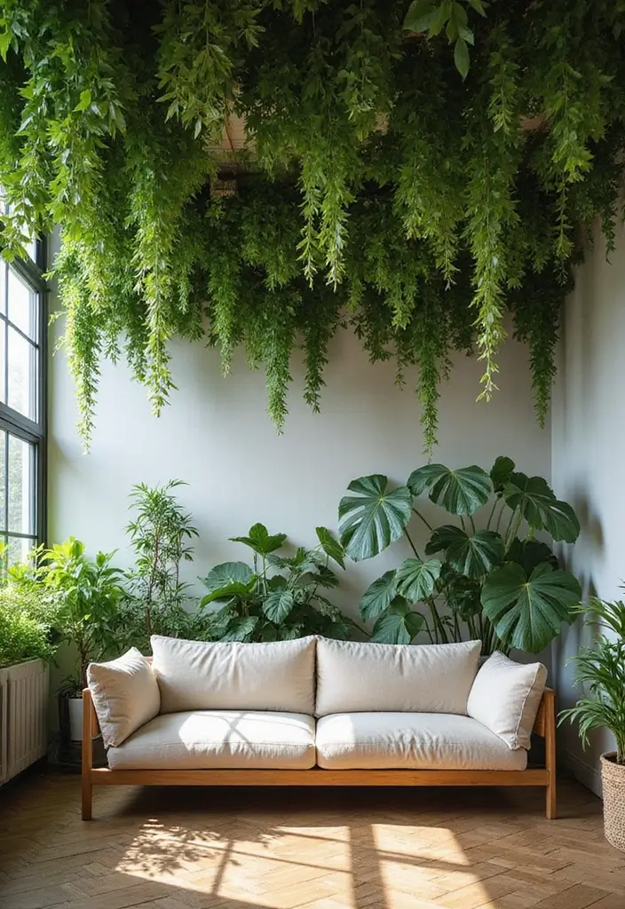 27 Ceiling Ideas Living Room That Feel Bright and Stylish - 8. Green Living Ceilings