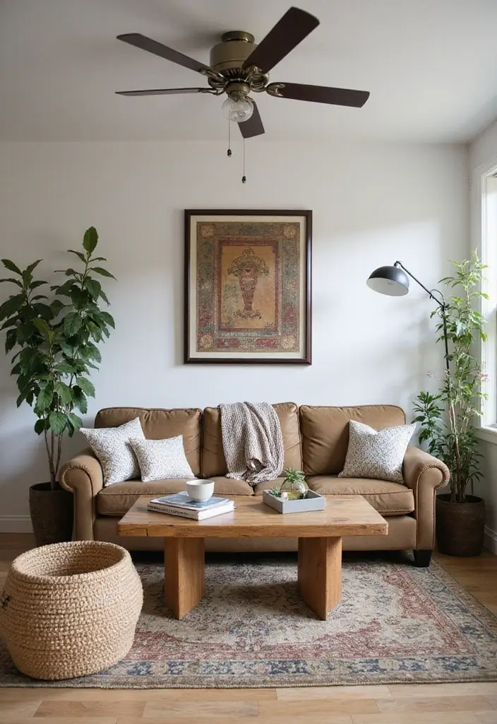 27 Forest Themed Living Room Ideas That Bring Nature Inside - 17. Recycled Decor Items