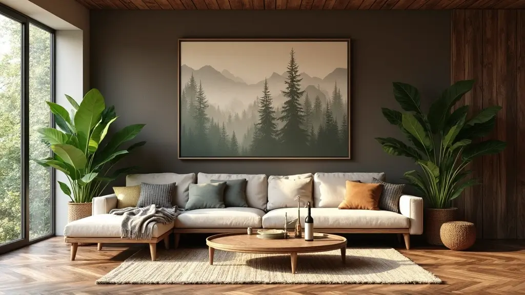 27 Forest Themed Living Room Ideas That Bring Nature Inside