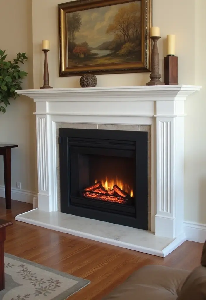 27 Gas Heaters Living Room Ideas That Add Warmth and Comfort - 19. Luxurious Gas Fireplace Insert