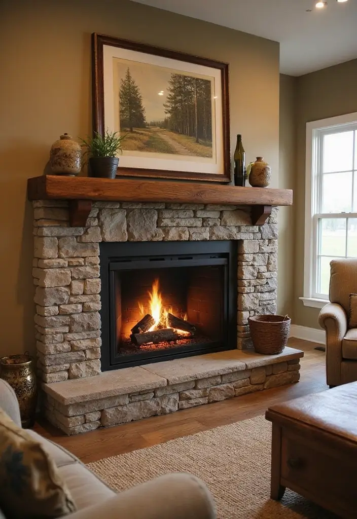 27 Gas Heaters Living Room Ideas That Add Warmth and Comfort - 5. Eco-Friendly Gas Log Fireplaces