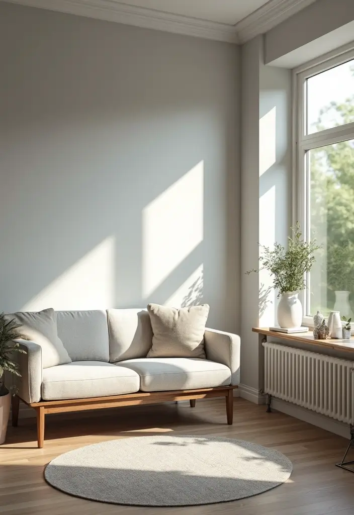 27 Grey Panelling Living Room Ideas That Add Depth and Texture - 20. Sunlight and Shadows