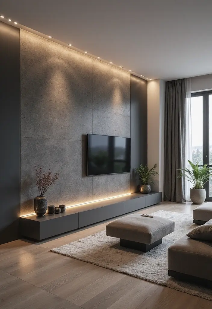 27 Grey Panelling Living Room Ideas That Add Depth and Texture - 4. Textured Wall Panels