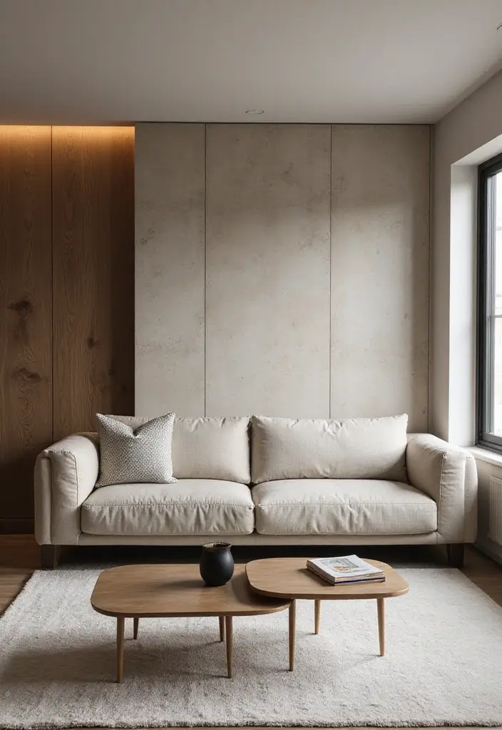 27 Half Wall Paneling Ideas Living Room That Add Depth and Texture - 21. Half Wall with Extendable Features