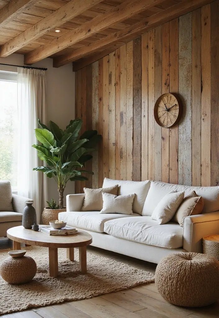 27 Half Wall Paneling Ideas Living Room That Add Depth and Texture - 24. Eco-Friendly Options