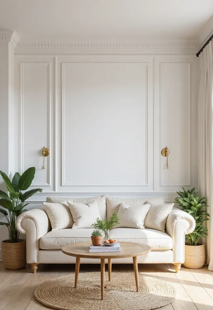 27 Half Wall Paneling Ideas Living Room That Add Depth and Texture - 26. Light and Bright