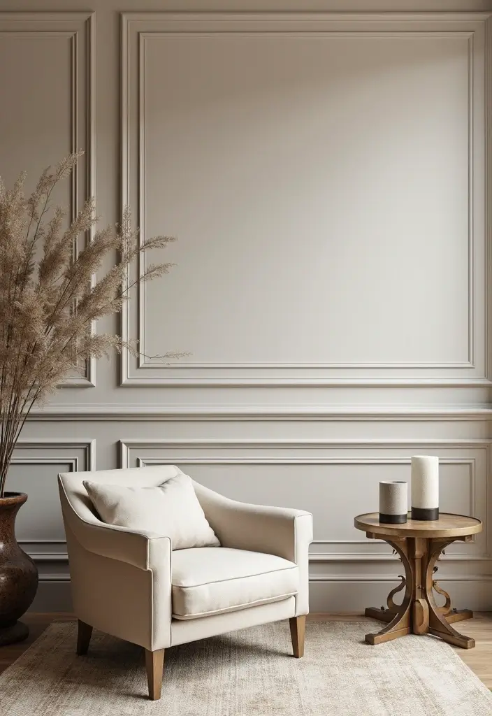 27 Half Wall Paneling Ideas Living Room That Add Depth and Texture - 6. Classic Wainscoting