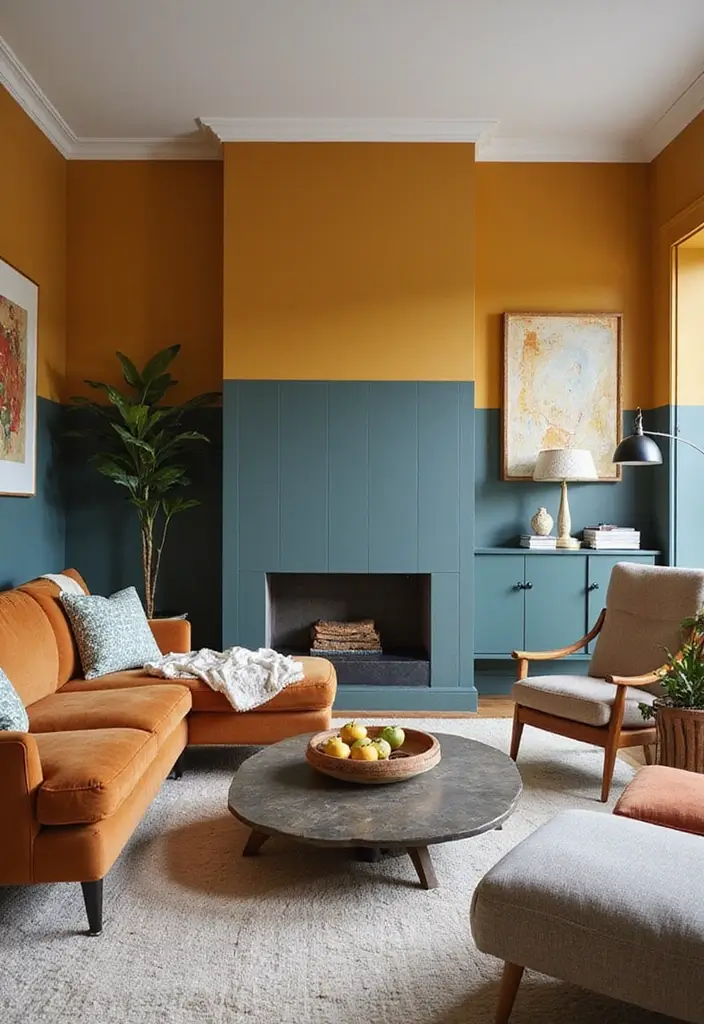 27 Half Wall Paneling Ideas Living Room That Add Depth and Texture - 8. Painted Paneling