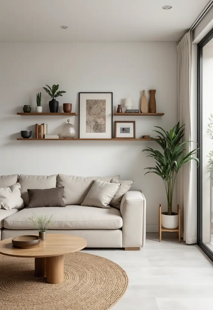 27 Living Room Showcase Ideas That Highlight Your Decor Beautifully - 13. Functional Shelving