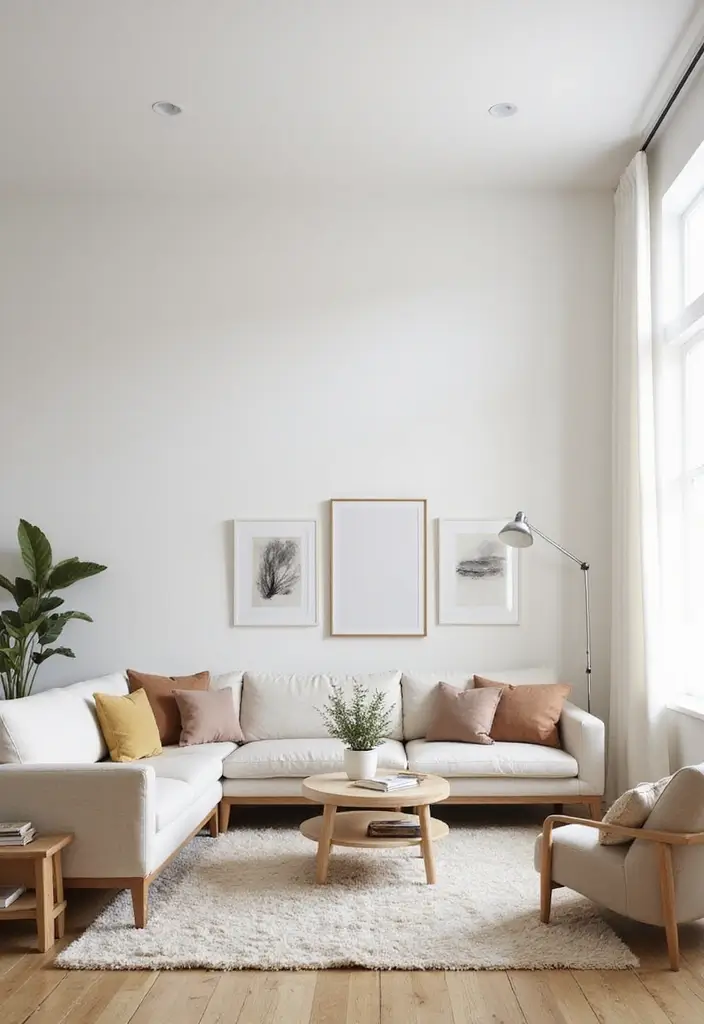 27 Living Room Showcase Ideas That Highlight Your Decor Beautifully - 15. Scandi Style Influences