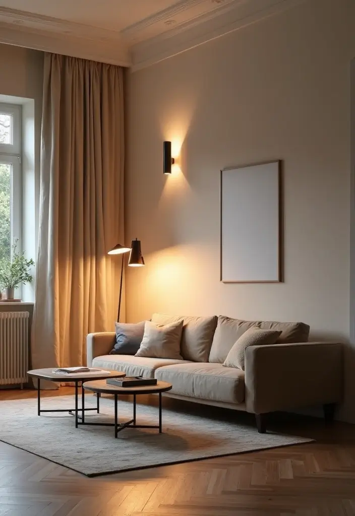 27 Living Room Showcase Ideas That Highlight Your Decor Beautifully - 16. Accent Lighting