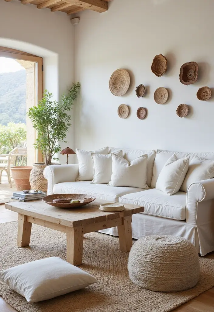 27 Mediterranean Living Room Ideas That Feel Bright and Breezy - 13. Handmade Ceramics