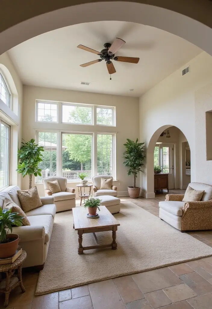 27 Mediterranean Living Room Ideas That Feel Bright and Breezy - 20. Open Floor Plans