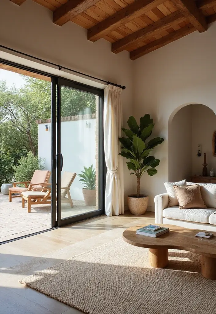 27 Mediterranean Living Room Ideas That Feel Bright and Breezy - 24. Open Air Spaces