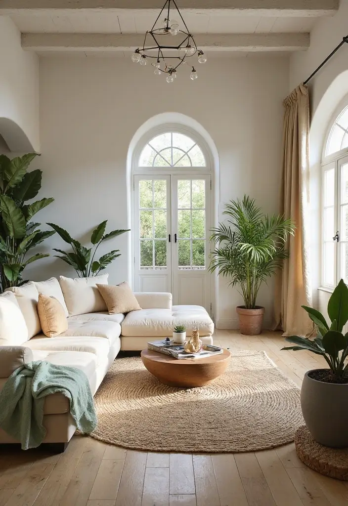 27 Mediterranean Living Room Ideas That Feel Bright and Breezy - 25. Eco-Friendly Decor