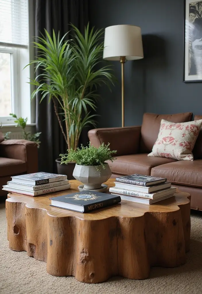 27 Rock n Roll Living Room Ideas That Feel Bold and Vintage - 12. Rock n Roll Coffee Tables