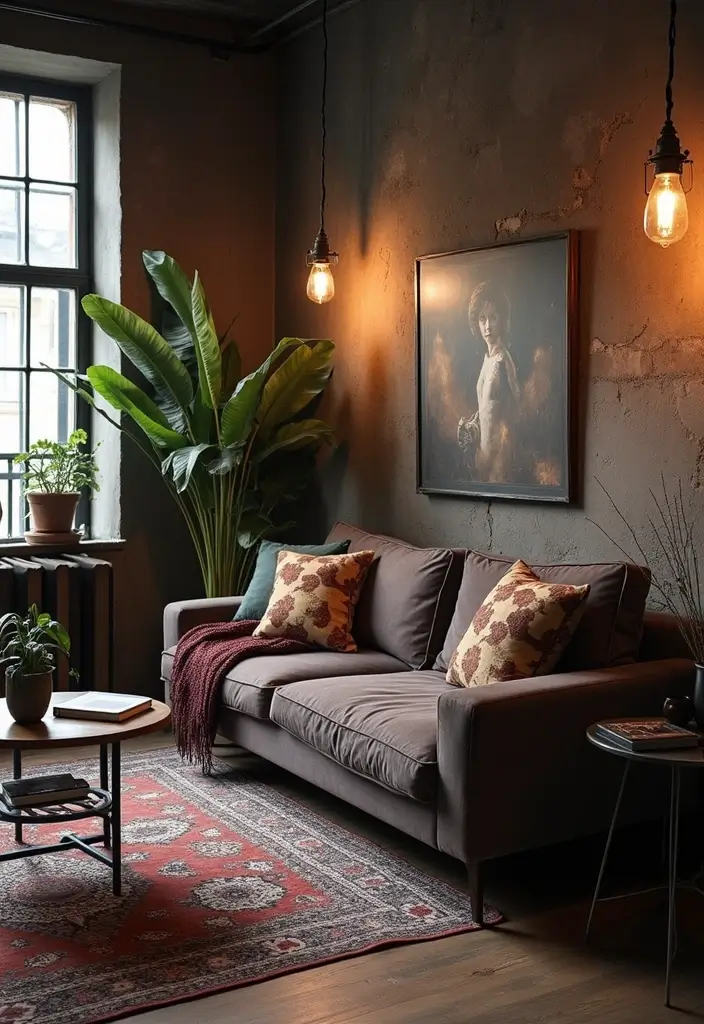 27 Rock n Roll Living Room Ideas That Feel Bold and Vintage - 18. Industrial Chic Decor