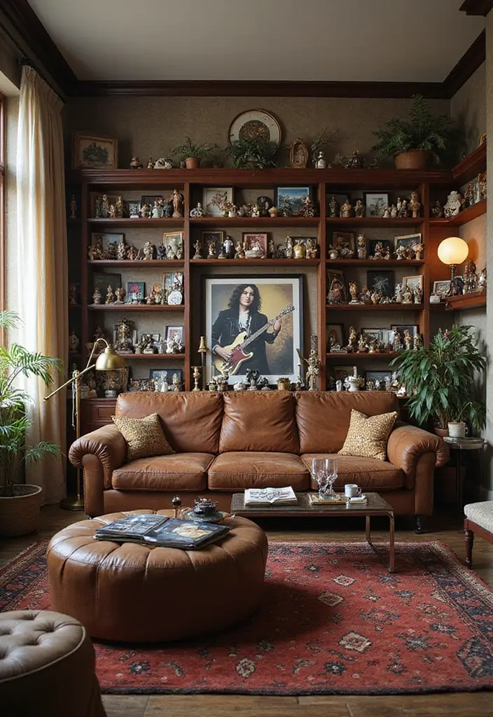 27 Rock n Roll Living Room Ideas That Feel Bold and Vintage - 23. Music Icon Figures