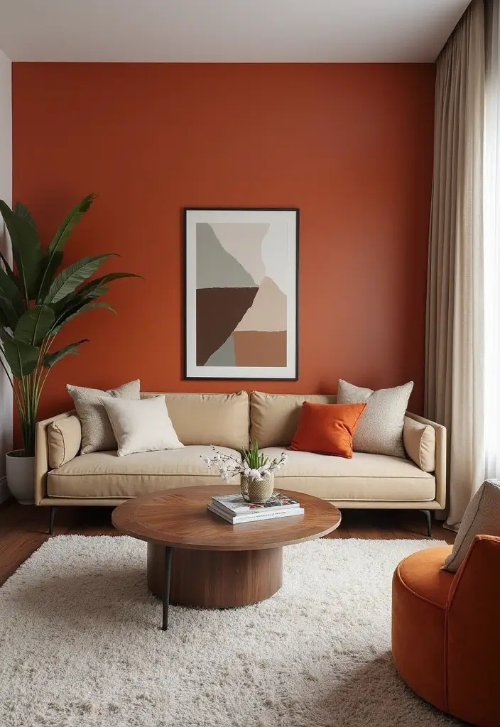 27 Small Living Room Decor on a Budget Ideas That Look Expensive - 19. Accent Wall Ideas