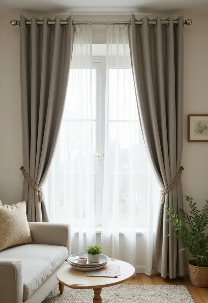 27 Small Living Room Decor on a Budget Ideas That Look Expensive - 22. Stylish Curtains