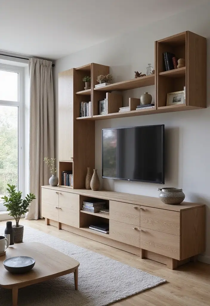 27 TV Stand Living Room Ideas That Look Functional and Sleek - 12. Modular TV Stands