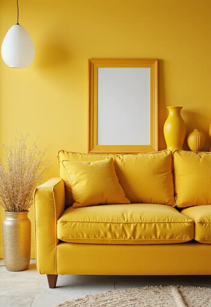 27 Yellow Living Room Ideas That Feel Cheerful and Bright - 10. Yellow Home Accessories