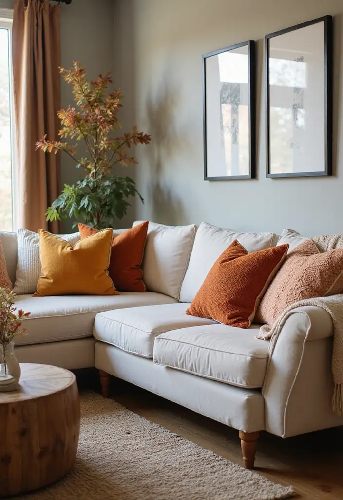 28 College Living Room Apartment Ideas That Are Budget Friendly and Stylish - 15. Seasonal Decor Changes