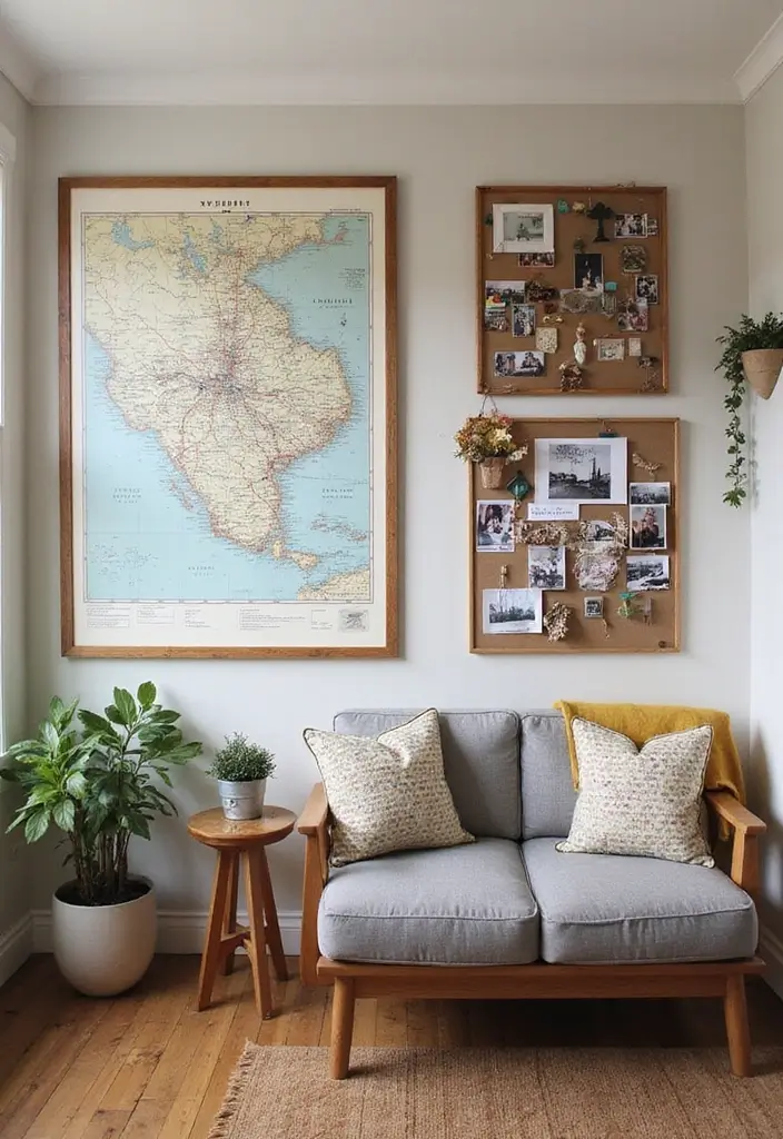 28 College Living Room Apartment Ideas That Are Budget Friendly and Stylish - 20. Personalized Mementos