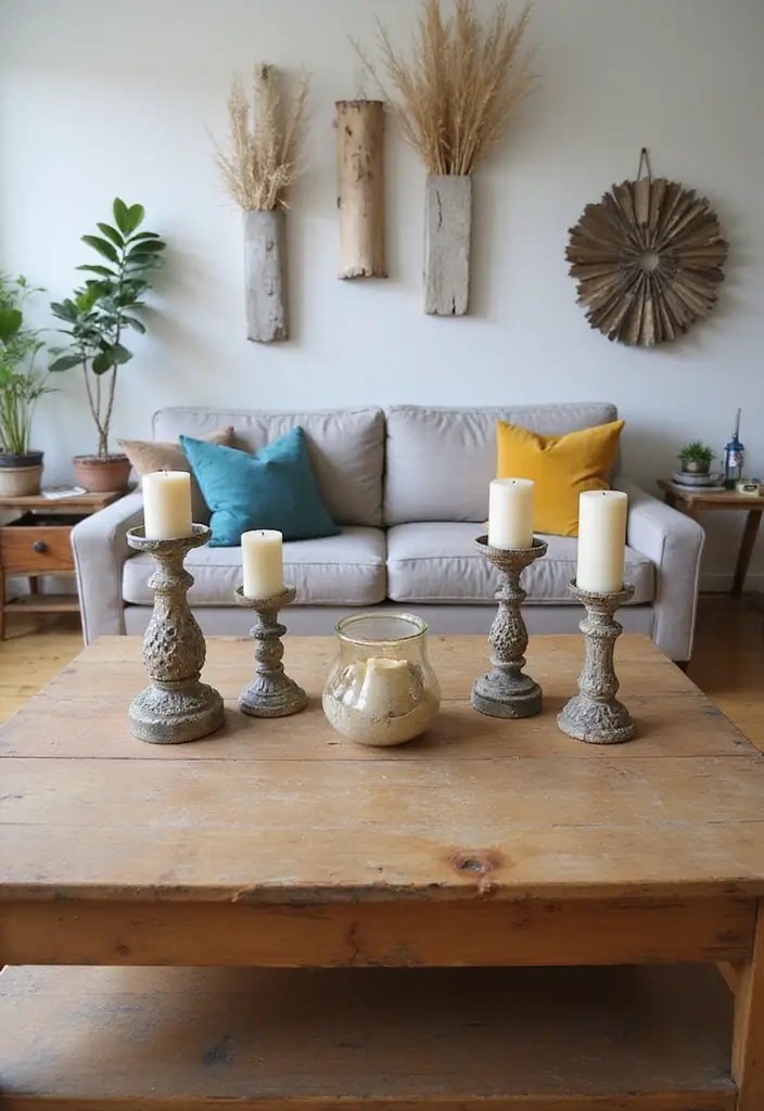 28 College Living Room Apartment Ideas That Are Budget Friendly and Stylish - 25. Recycled Accent Pieces