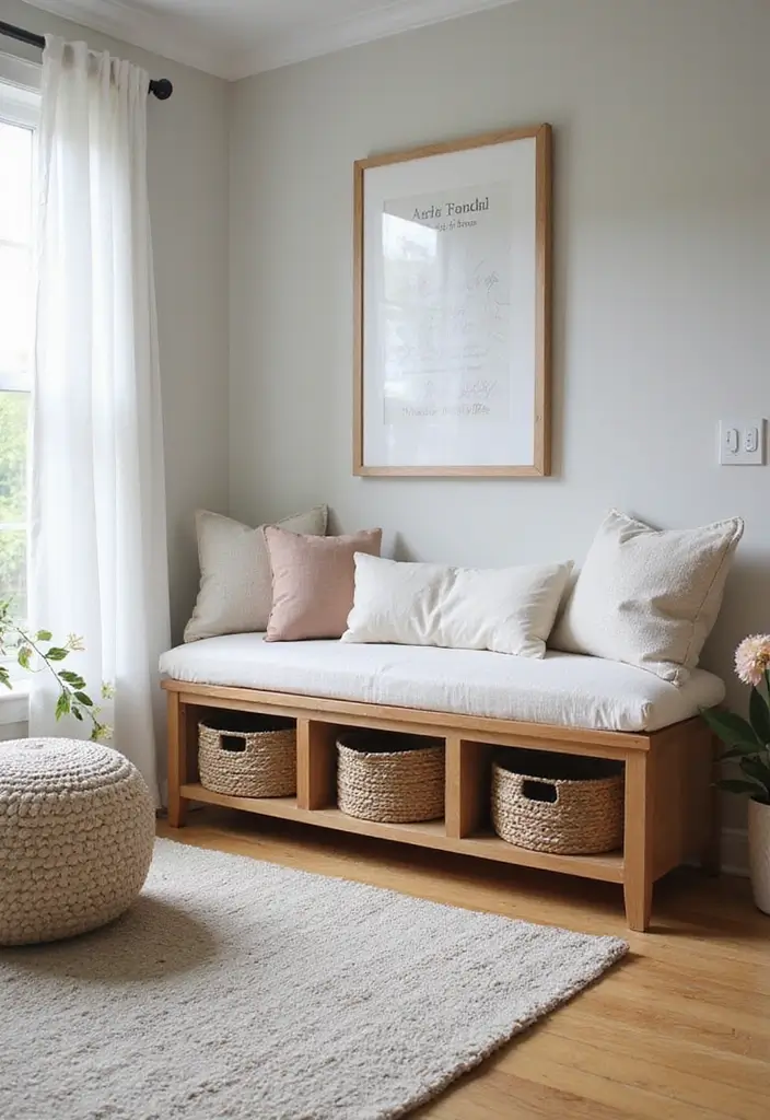 28 College Living Room Apartment Ideas That Are Budget Friendly and Stylish - 28. Creative Storage Solutions