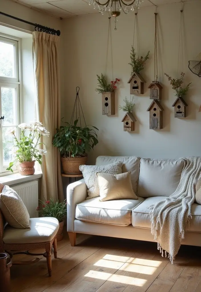 28 Country Living Room Decorating Ideas That Feel Rustic and Homey - 10. Whimsical Farmhouse Accessories