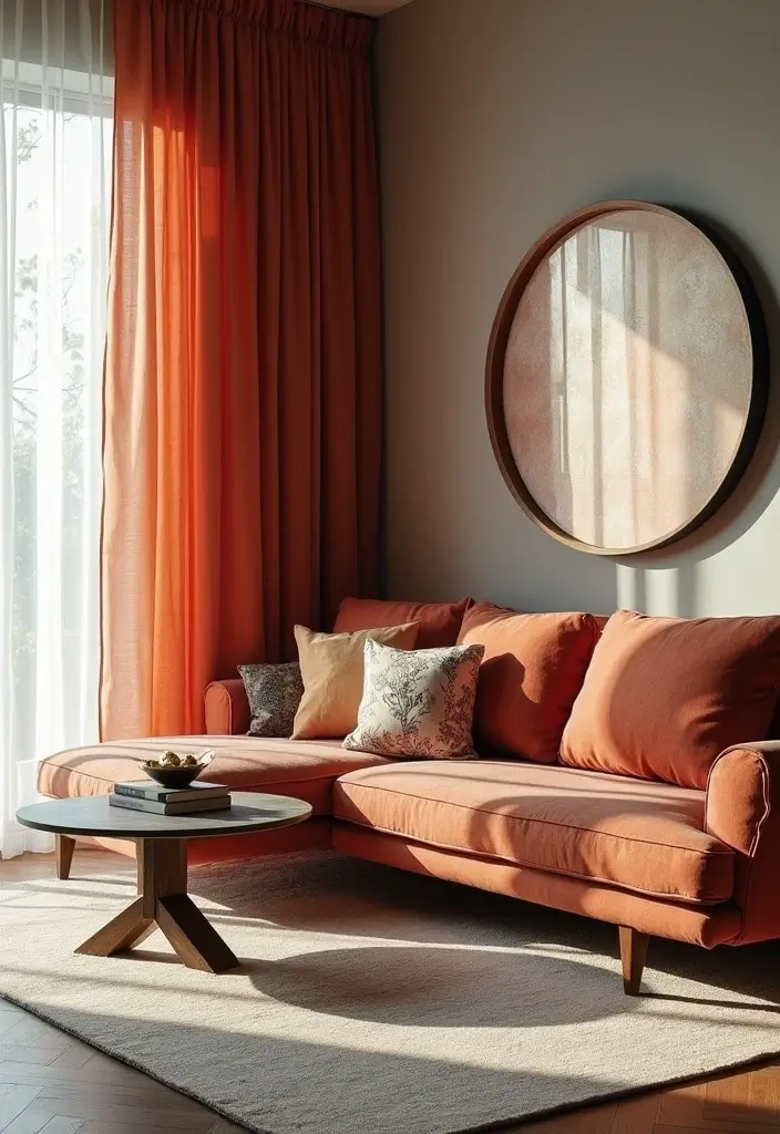 28 Curtains Design Living Room Ideas That Feel Modern and Elegant - 25. Modern Fabric Combinations