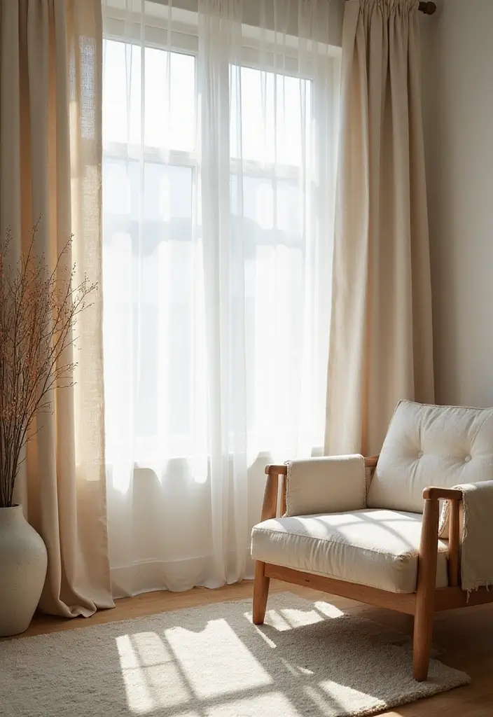 28 Curtains Design Living Room Ideas That Feel Modern and Elegant - 3. Linen Drapes
