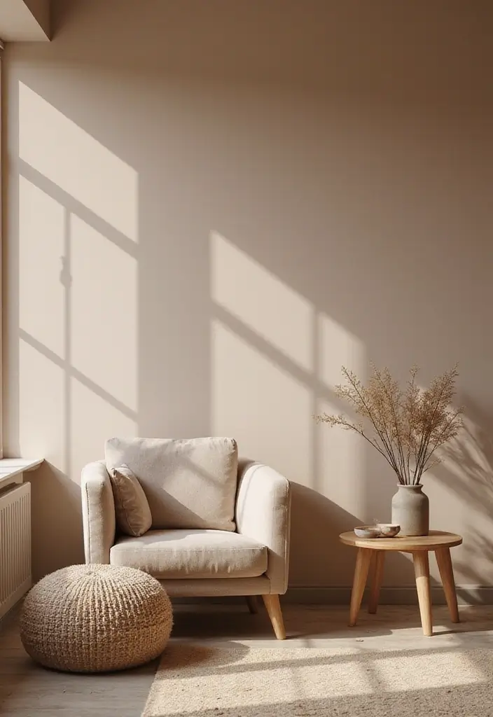 28 Dim Lighting Living Room Ideas That Feel Warm and Relaxing - 5. Warm Wall Colors to Complement Dim Lighting