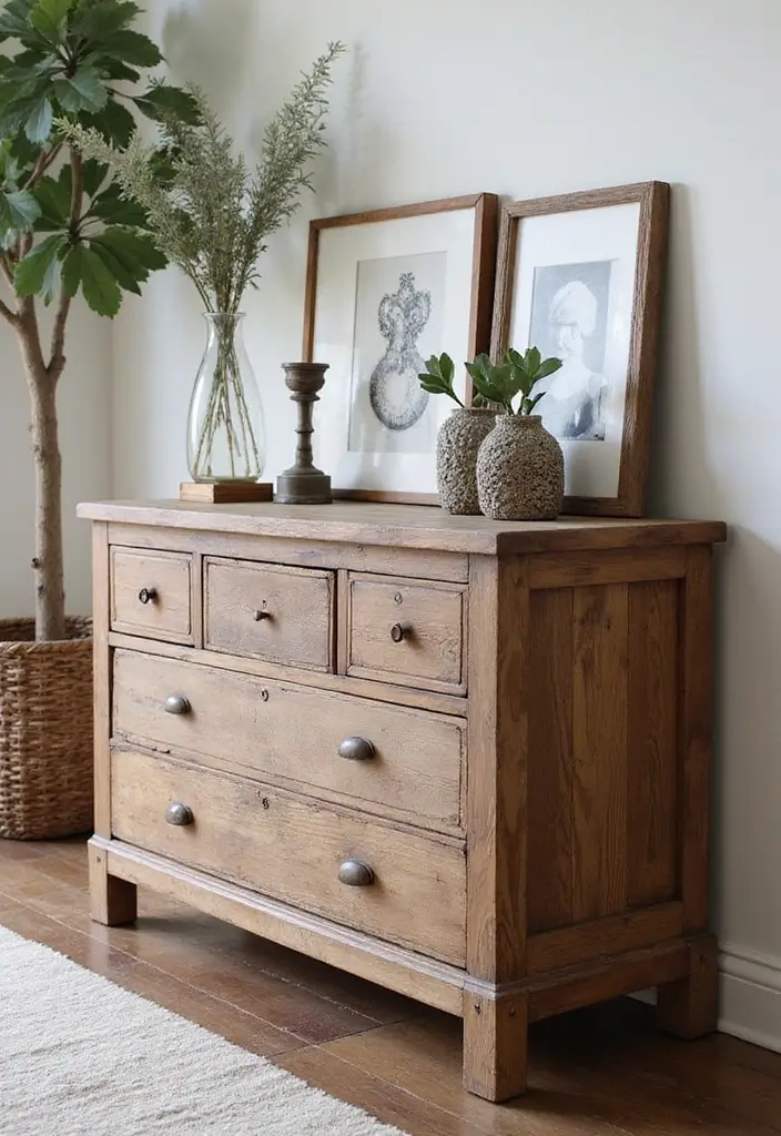 28 Earthy Living Room Ideas That Feel Grounded and Relaxed - 21. Rustic Chests and Storage Solutions