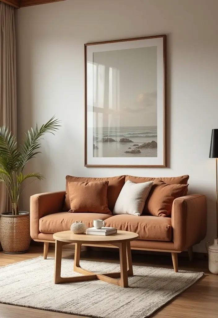 28 Light Brown Living Room Ideas That Feel Neutral and Inviting - 28. Mix and Match Furniture Styles