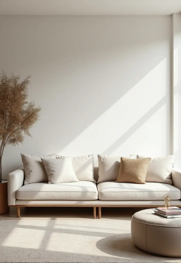 28 Living Room Loft Ideas That Feel Open and Urban - 3. Minimalist Furniture