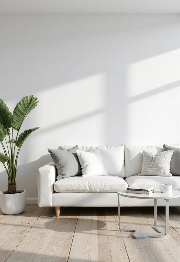 28 Living Room With White Couch Ideas That Feel Clean and Modern - 22. Bright White Accents