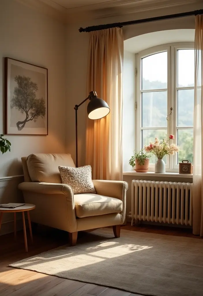 28 Modern Natural Living Room Ideas That Feel Minimal and Fresh - 20. Cozy Nooks