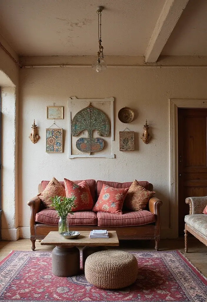 28 Modern Natural Living Room Ideas That Feel Minimal and Fresh - 26. Global Inspirations