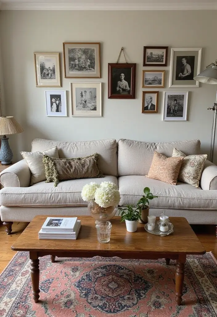 28 Modern Natural Living Room Ideas That Feel Minimal and Fresh - 27. Personal Touches