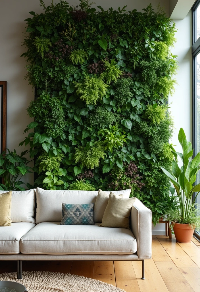 28 Modern Natural Living Room Ideas That Feel Minimal and Fresh - 4. Biophilic Design Elements