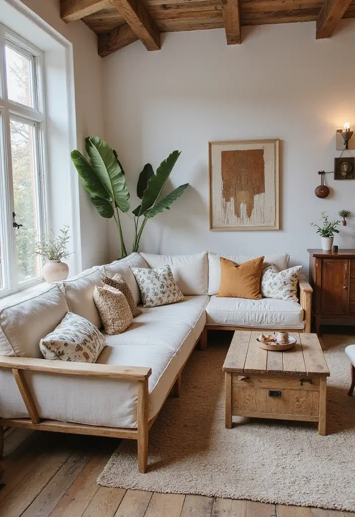 28 Modern Natural Living Room Ideas That Feel Minimal and Fresh - 5. Eco-Friendly Decor Choices