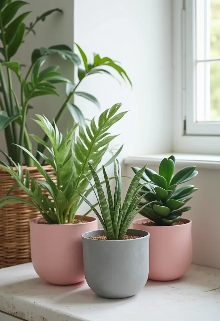 28 Pink and Grey Living Room Ideas That Feel Balanced and Stylish - 24. Pink and Grey Outdoor-Inspired Decor