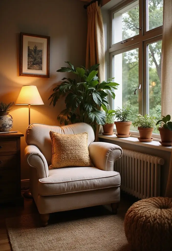 28 Small Aesthetic Living Room Ideas That Feel Cozy and Cute - 10. Cozy Nooks