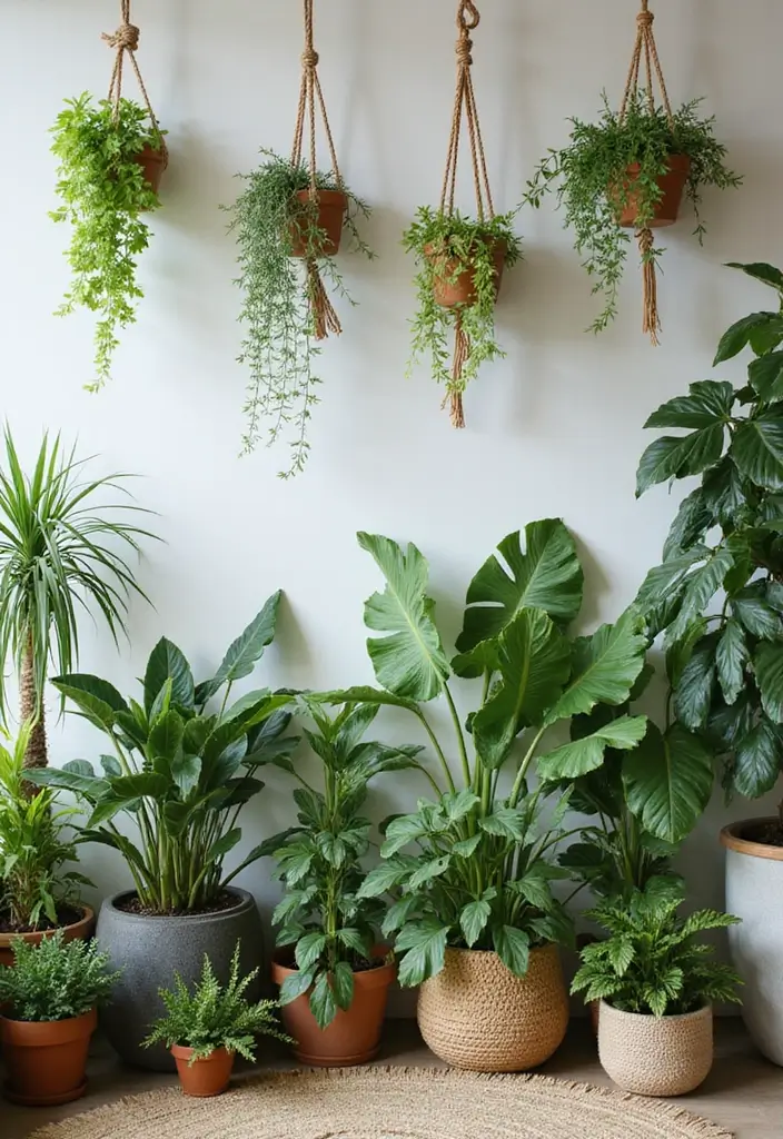 28 Small Aesthetic Living Room Ideas That Feel Cozy and Cute - 6. Indoor Plants